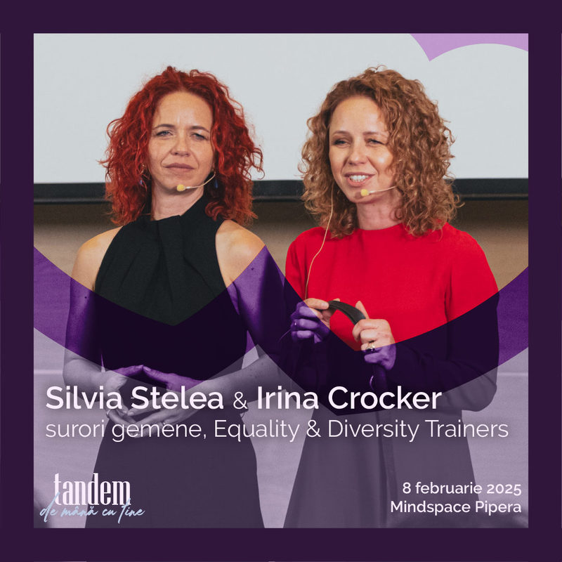 tandem_Silvia_Stelea_Irina_Crocker perechea de speakeri Tandem 2025 Silvia Stelea si Irina Crocker